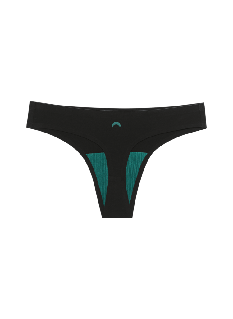 Huha Huha Seamless Low-Mid Rise Thong | Black