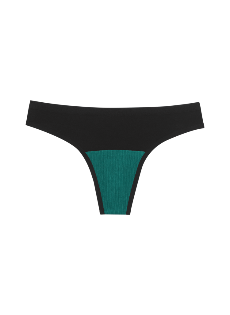 Huha Huha Seamless Low-Mid Rise Thong | Black
