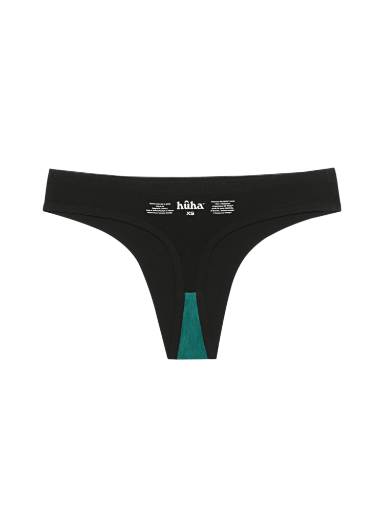 Huha Huha Seamless Low-Mid Rise Thong | Black