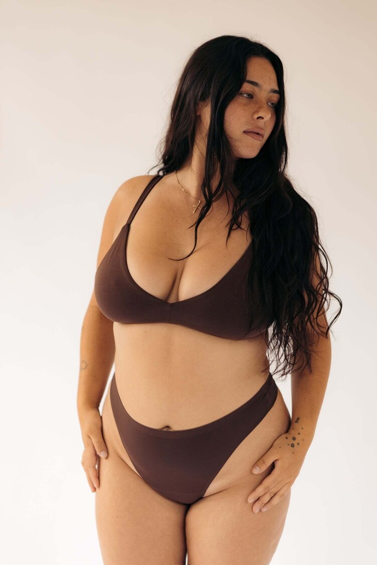 Huha Huha Seamless High Rise Thong | Brown