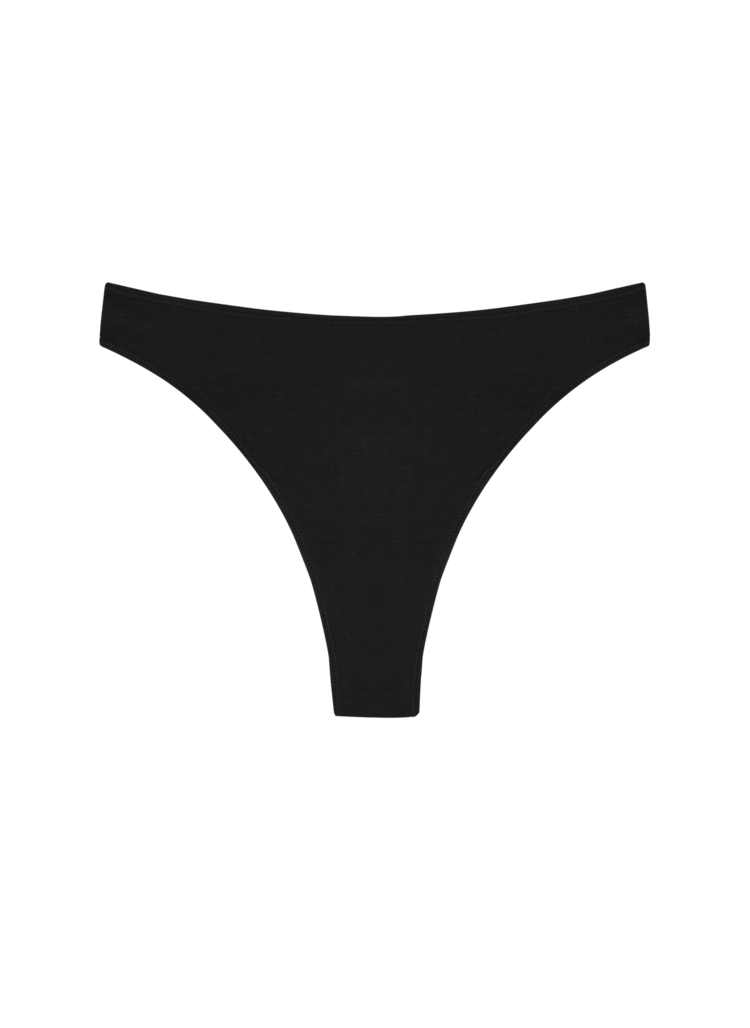 Huha Huha High Rise Thong | Black