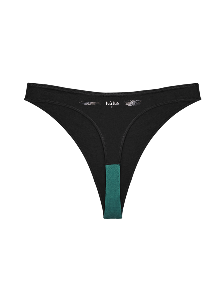 Huha Huha High Rise Thong | Black