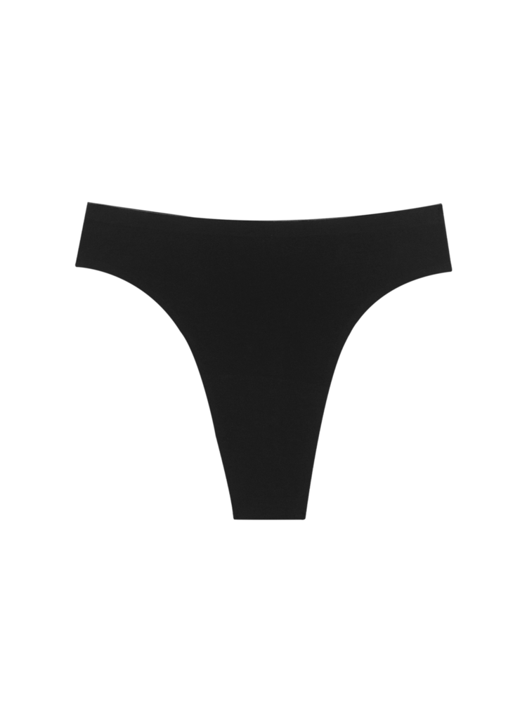 Huha Huha Seamless High Rise Thong | Black