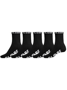 Globe Globe Blackout Quarter Sock 5 Pack (Mens) | Black/Black