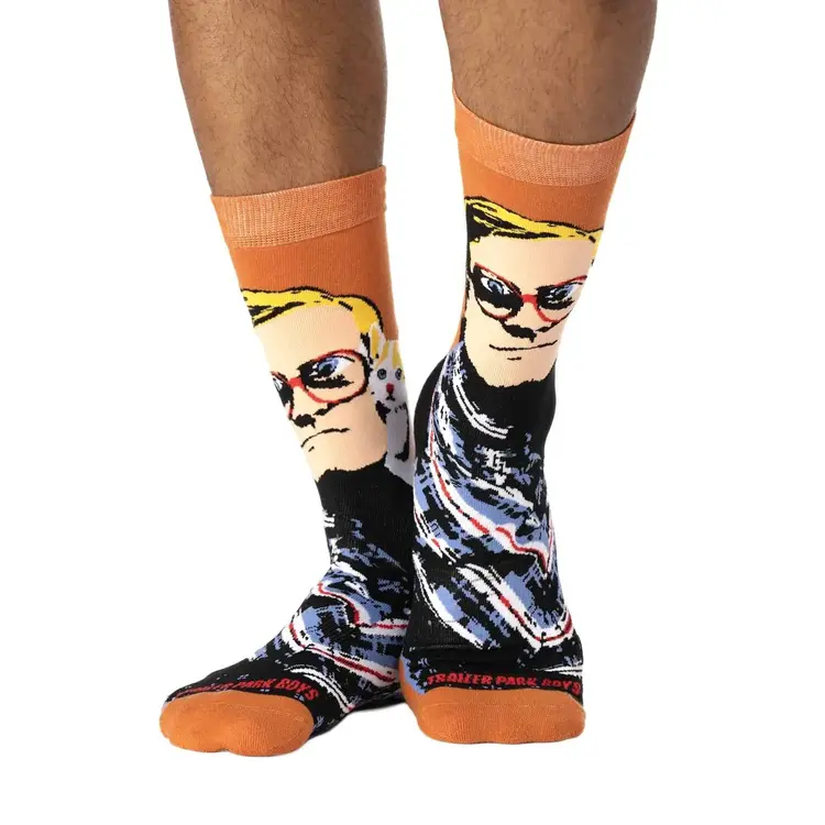 Good Luck Socks Good Luck Sock Trailer Park Boys Bubbles' Kitties (Mens) | 8-13