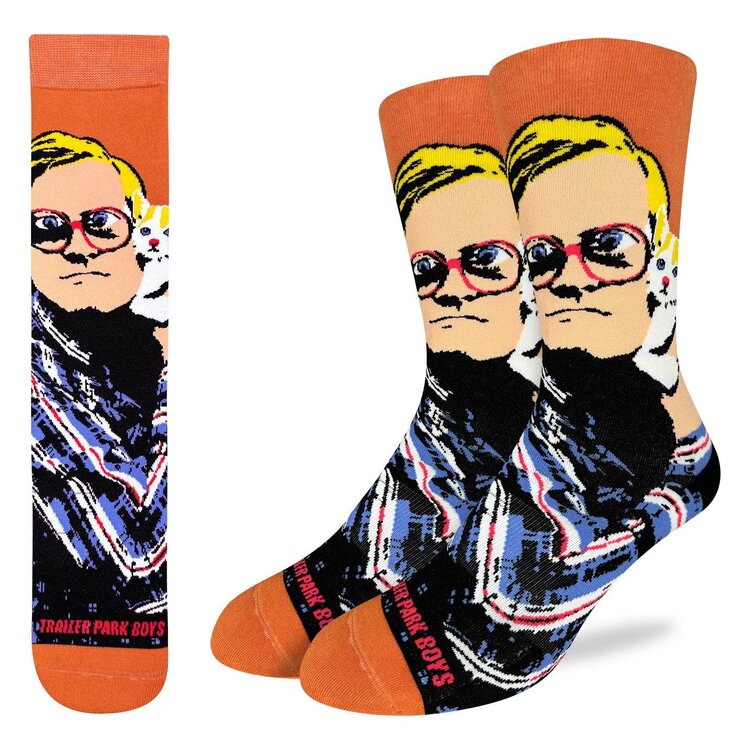 Good Luck Socks Good Luck Sock Trailer Park Boys Bubbles' Kitties (Mens) | 8-13