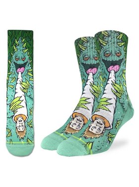 Good Luck Socks Good Luck Sock Weed Smoking a Human Socks (Mens) | 8-13