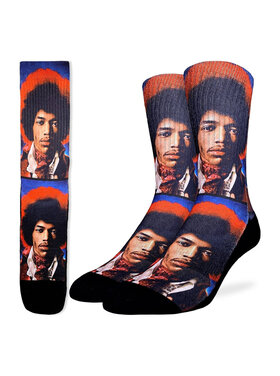 Good Luck Socks Good Luck Sock Jimi Hendrix Portrait (Mens) | 8-13