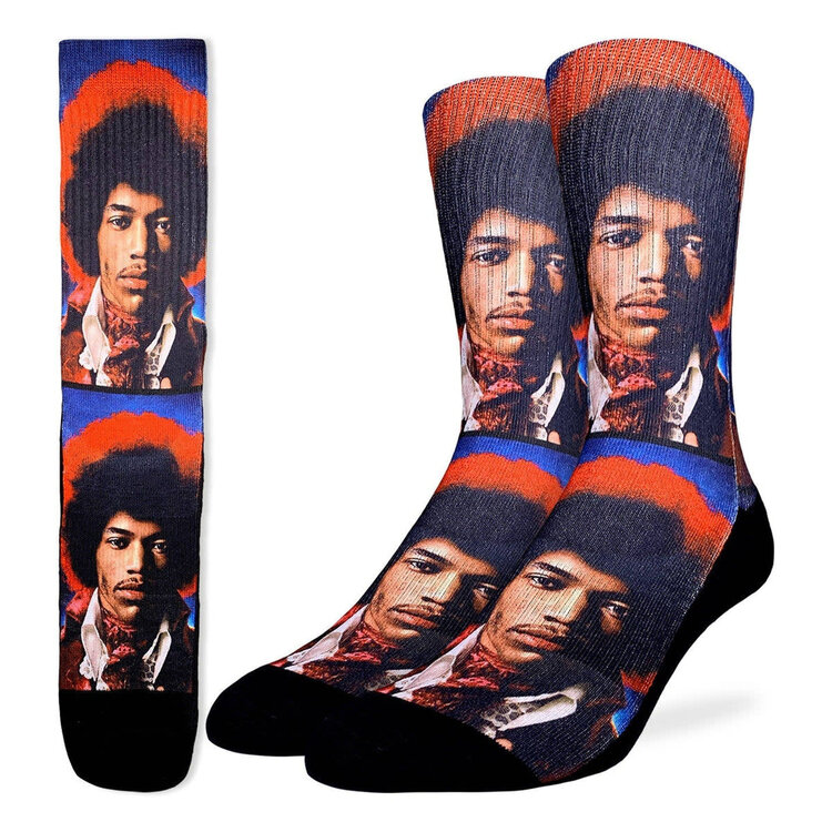 Good Luck Socks Good Luck Sock Jimi Hendrix Portrait (Mens) | 8-13