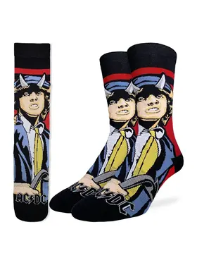 Good Luck Socks Good Luck Sock AC/DC Angus Young Devil Socks (Mens) | 8-13
