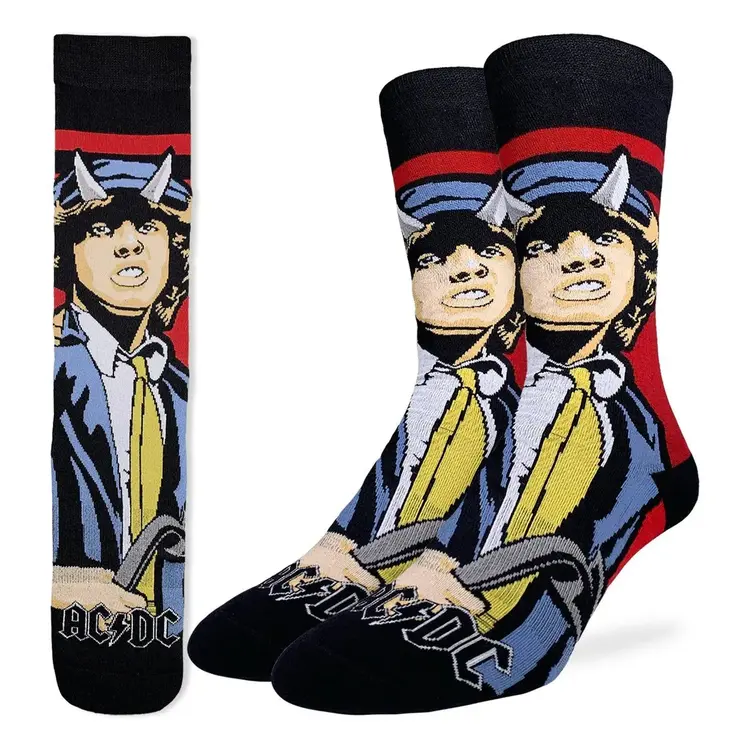 Good Luck Socks Good Luck Sock AC/DC Angus Young Devil Socks (Mens) | 8-13