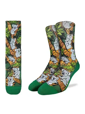 Good Luck Socks Good Luck Sock Koalas Hanging Out Socks (Mens) | 8-13