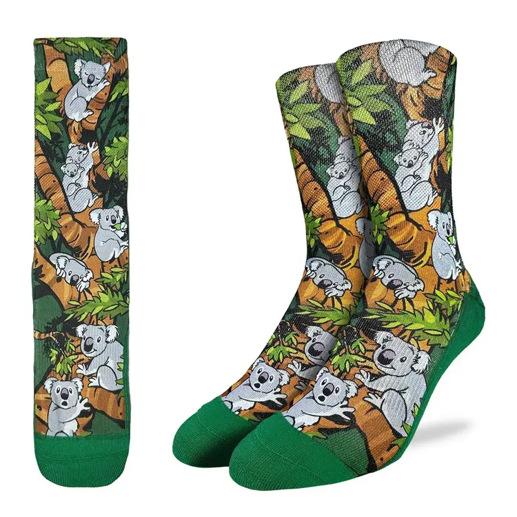 Good Luck Socks Good Luck Sock Koalas Hanging Out Socks (Mens) | 8-13