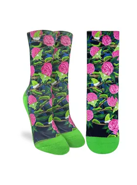 Good Luck Socks Good Luck Sock Floral Caterpillers & Moths Socks (Womens) | 5-9