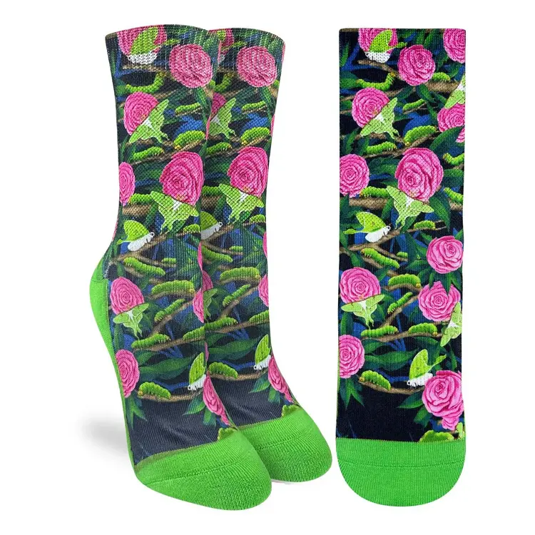 Good Luck Socks Good Luck Sock Floral Caterpillers & Moths Socks (Womens) | 5-9