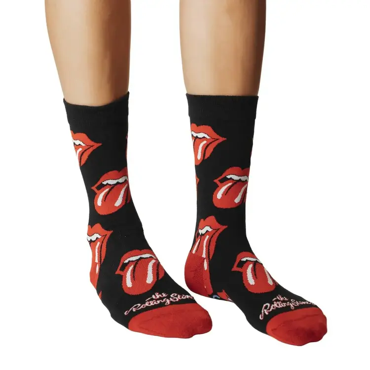 Good Luck Socks Good Luck Sock The Rolling Stones Hot Lips Socks (Womens) | 5-9