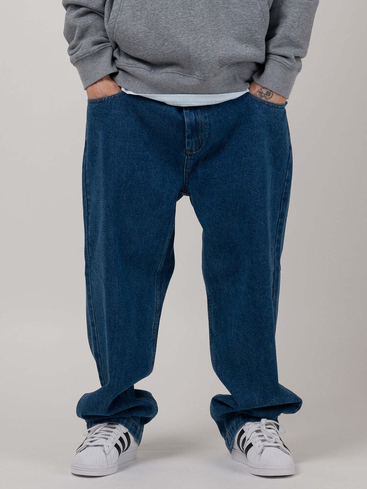 Loviah Loviah Og Baggy 5 Pocket Denim (Mens) | Indigo Medium Wash