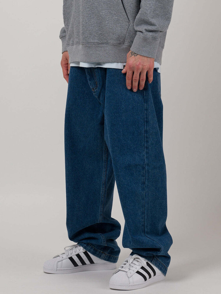 Loviah Loviah Og Baggy 5 Pocket Denim (Mens) | Indigo Medium Wash