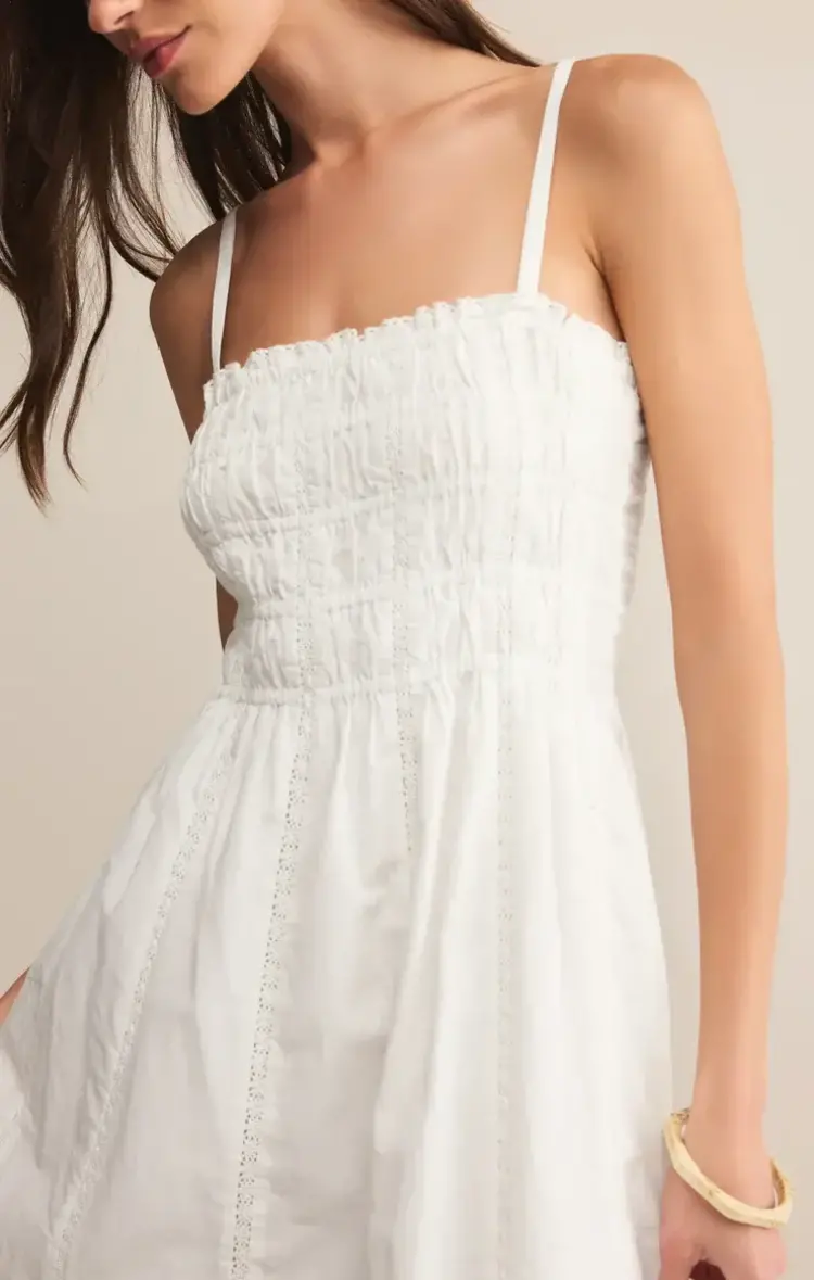 Z Supply Z Supply Dani Embroidery Dress | White