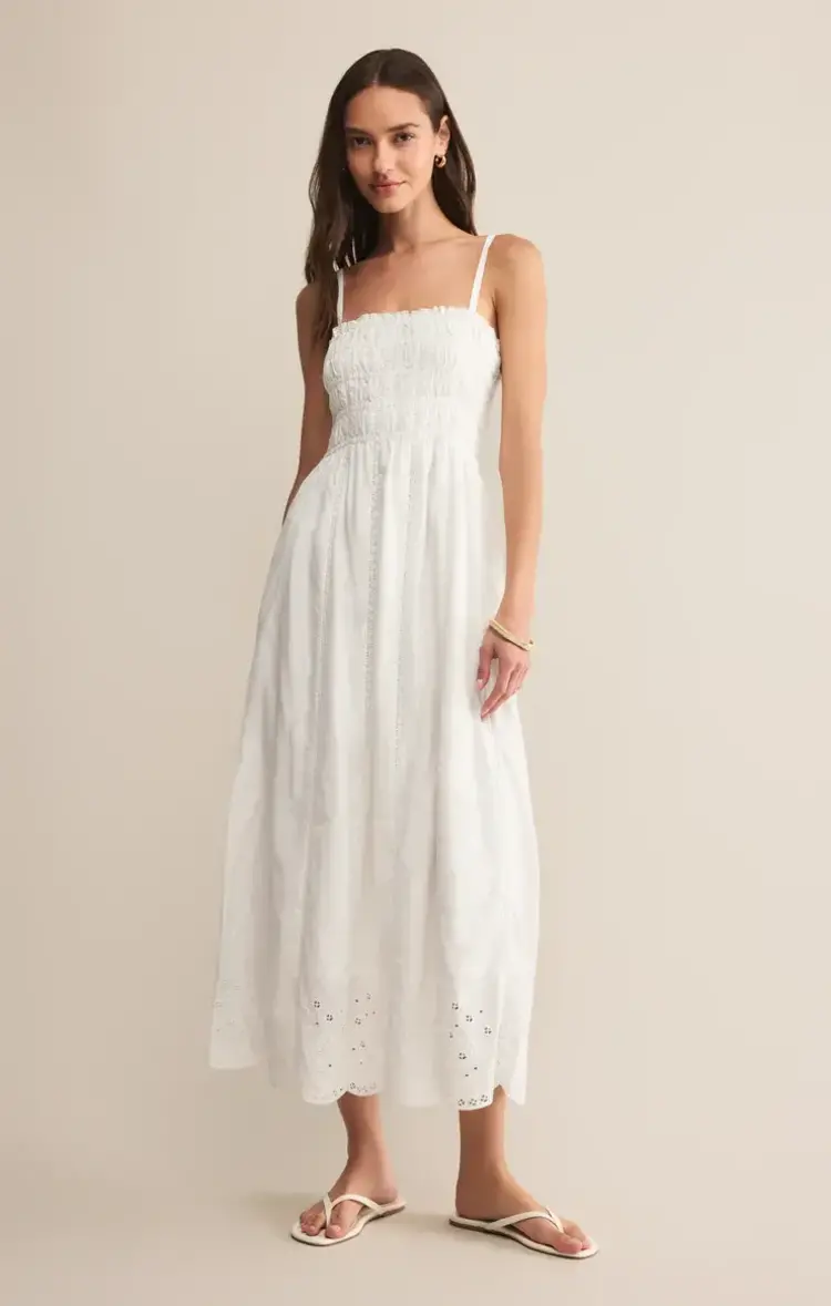 Z Supply Z Supply Dani Embroidery Dress | White