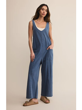 Z Supply Z Supply Brasilia Jersey Denim Jumpsuit | Vintage Indigo