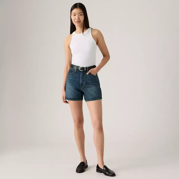 Levis Levis Cinch Mid-Thigh Short (Womens) | Cookie Crunch