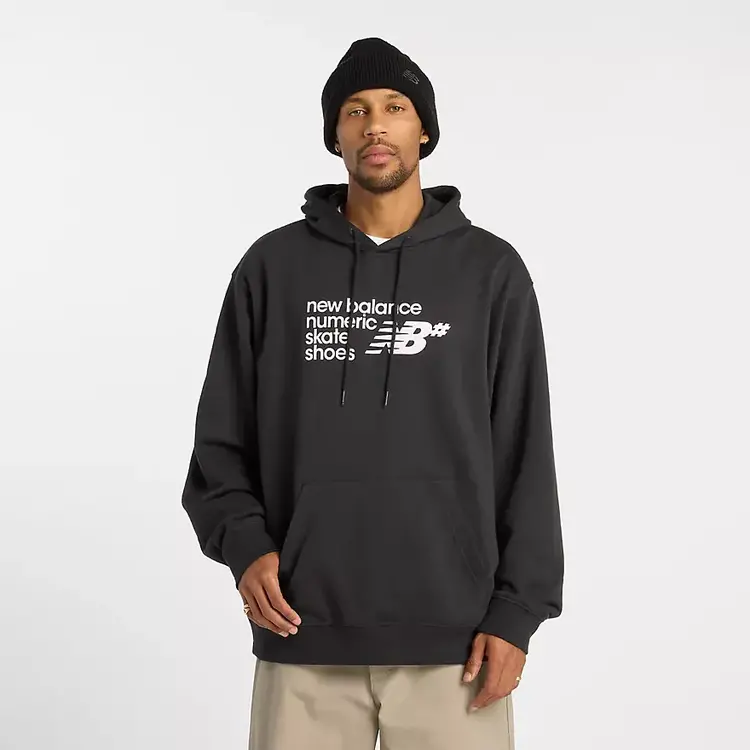 New Balance New Balnce French Terry Hood (Mens) | Black