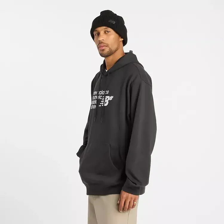 New Balance New Balnce French Terry Hood (Mens) | Black