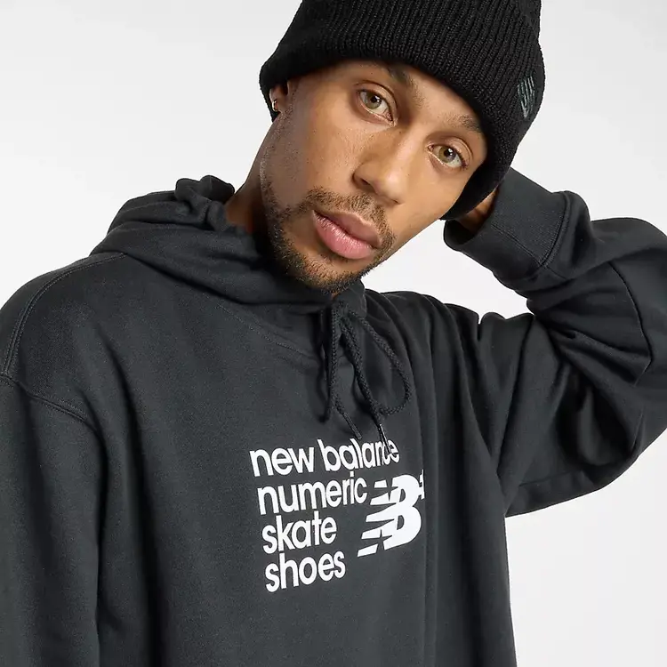 New Balance New Balnce French Terry Hood (Mens) | Black