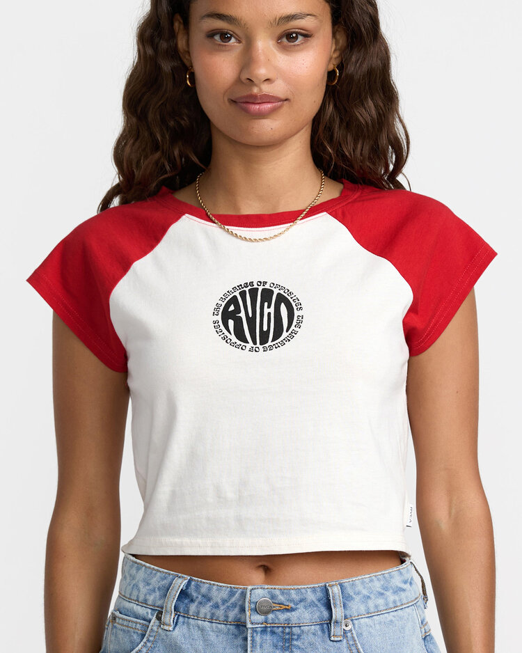 RVCA Rvca Baby Raglan (Womens) | Pepper Red