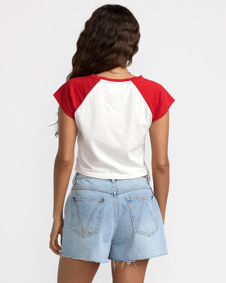 RVCA Rvca Baby Raglan (Womens) | Pepper Red