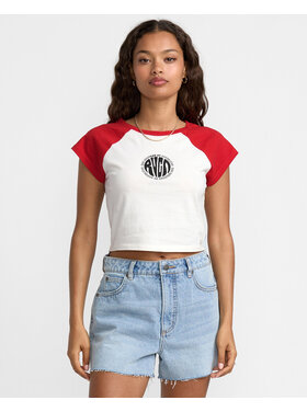RVCA Rvca Baby Raglan (Womens) | Pepper Red