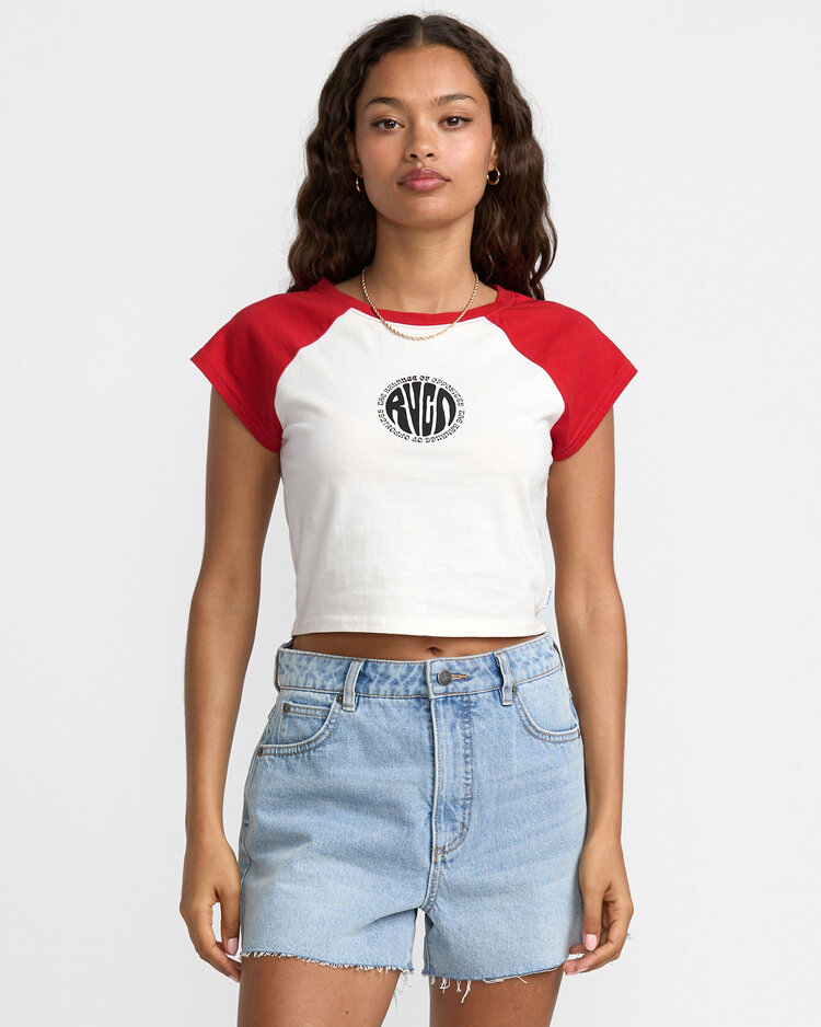 RVCA Rvca Baby Raglan (Womens) | Pepper Red