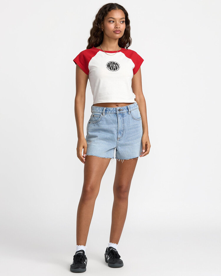 RVCA Rvca Baby Raglan (Womens) | Pepper Red
