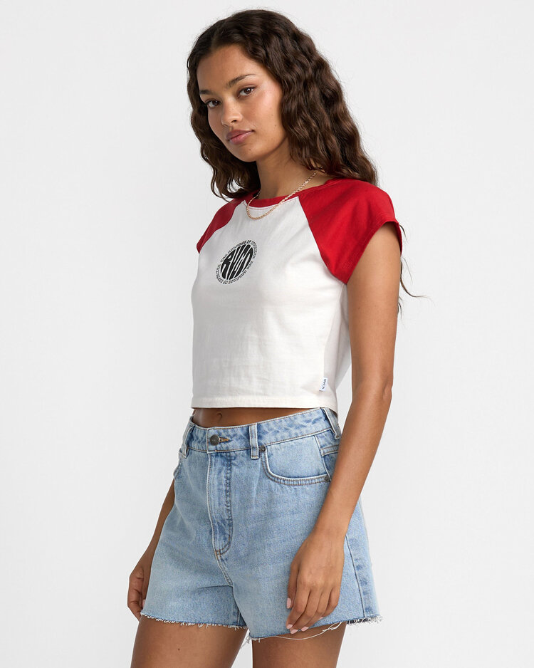 RVCA Rvca Baby Raglan (Womens) | Pepper Red