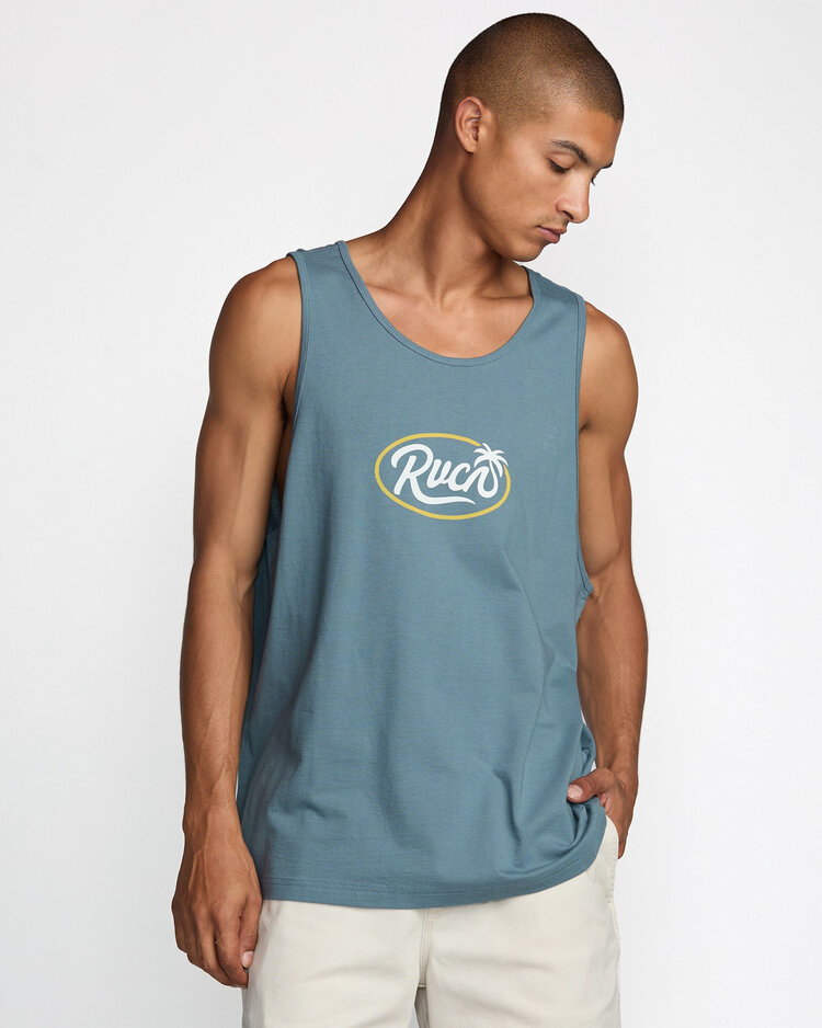 RVCA Rvca Frond Script Tank (Mens) | Vintage Navy