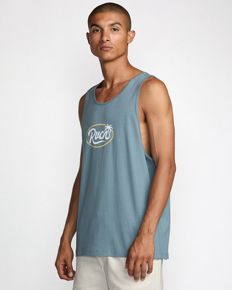 RVCA Rvca Frond Script Tank (Mens) | Vintage Navy