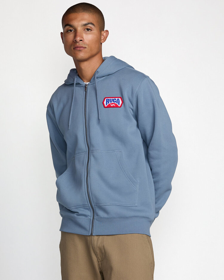 RVCA Rvca Supplier Zip Hoodie (Mens) | Vintage Navy