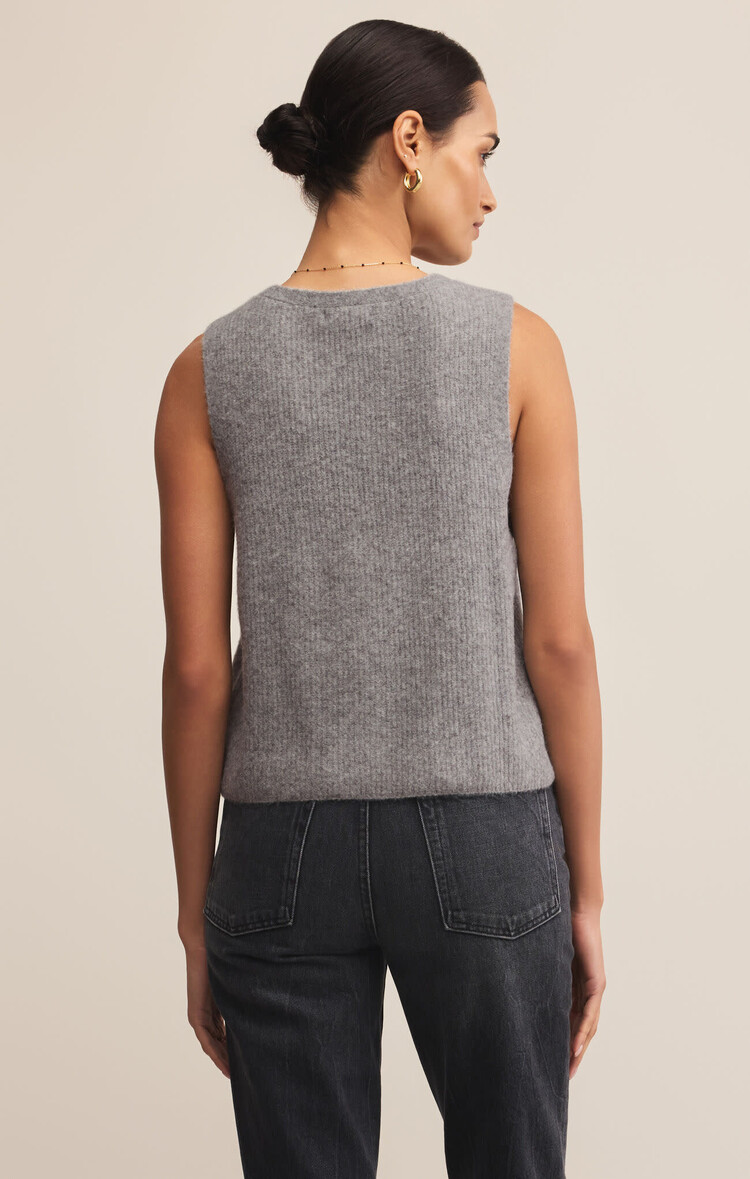 Z Supply Z Supply Bryce Sweater Vest | Medium Heather Grey