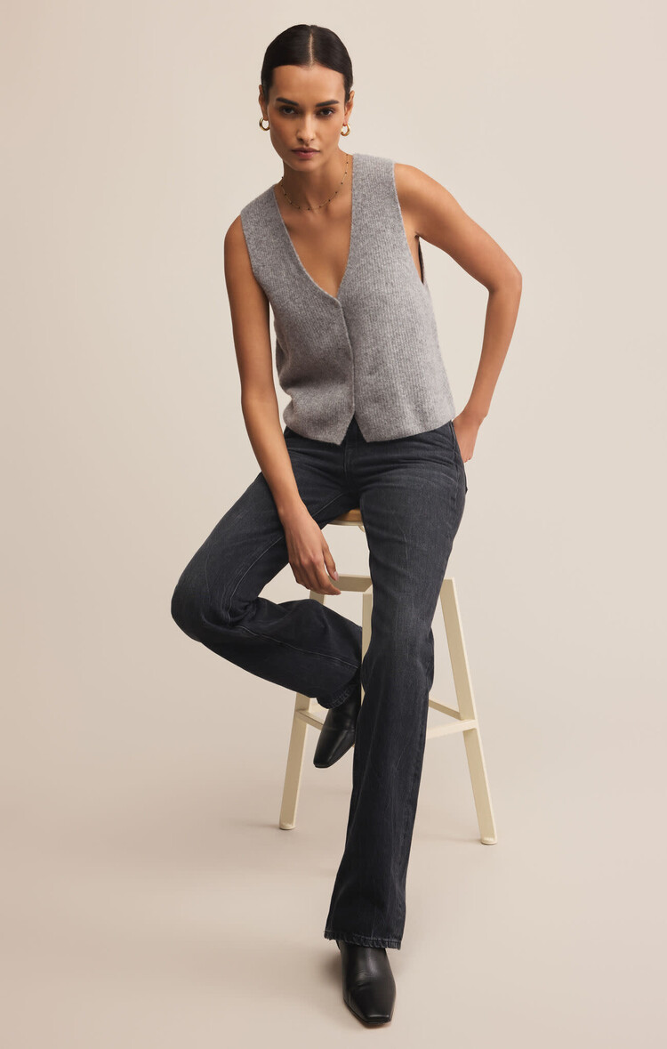 Z Supply Z Supply Bryce Sweater Vest | Medium Heather Grey