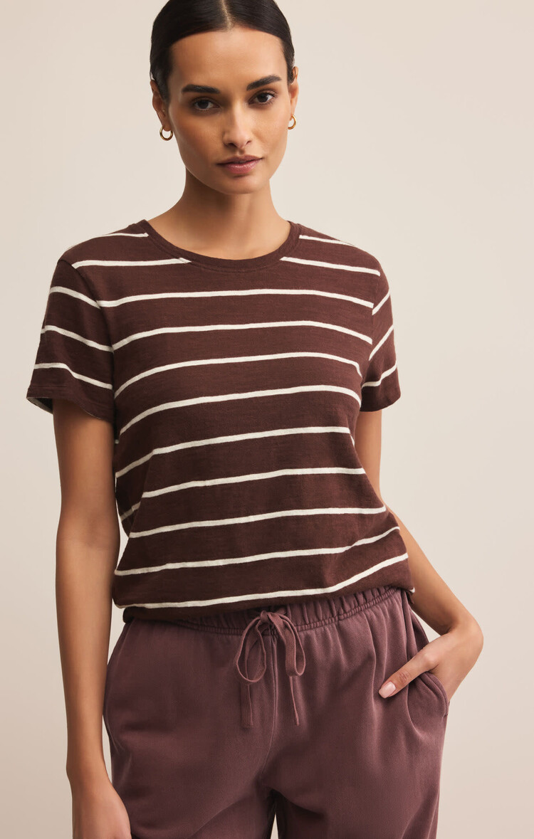 Z Supply Z Supply Foundation Striped Tee | Sandalwood