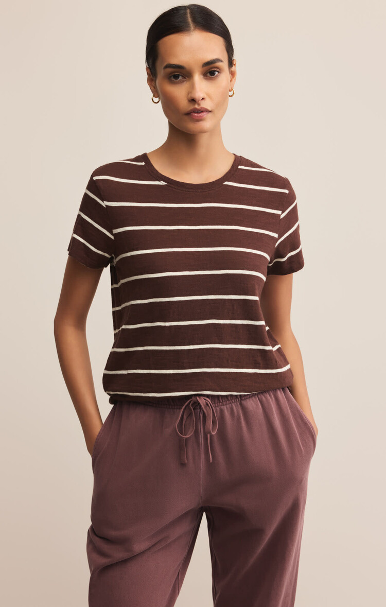 Z Supply Z Supply Foundation Striped Tee | Sandalwood