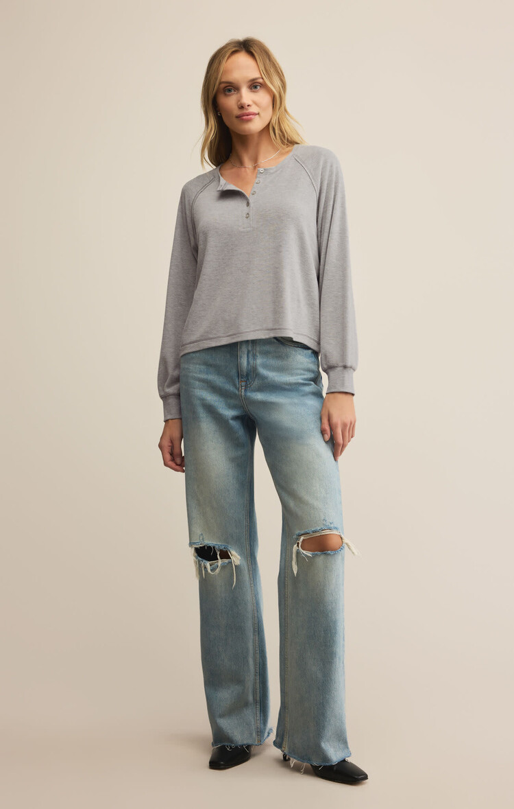 Z Supply Z Supply About Town Top | Classic Heather Grey