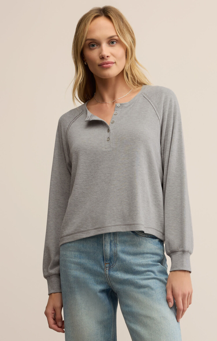 Z Supply Z Supply About Town Top | Classic Heather Grey