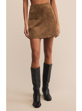 Z Supply Z Supply Ciera Suede Mini Skirt | Coconut