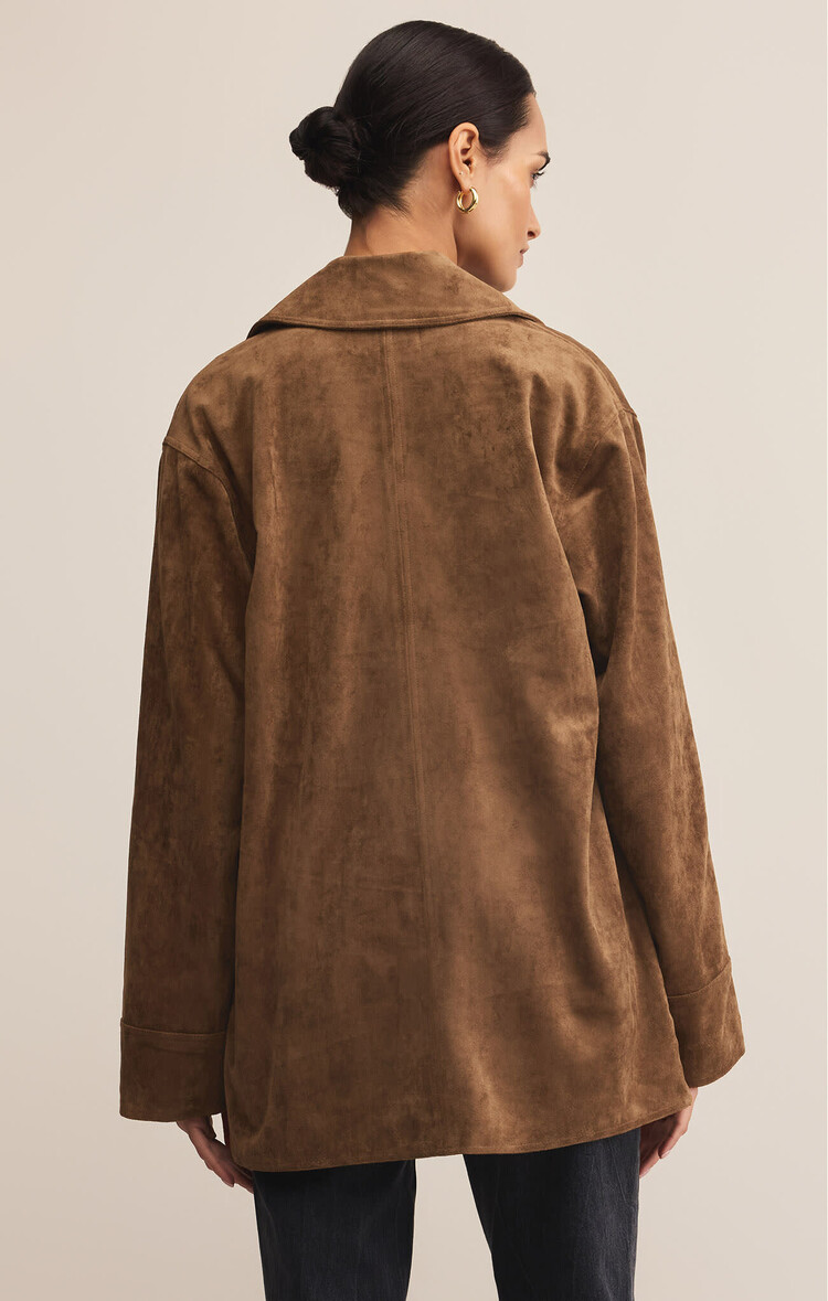 Z Supply Z Supply Decker Suede Coat | Coconut