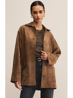 Z Supply Z Supply Decker Suede Coat | Coconut