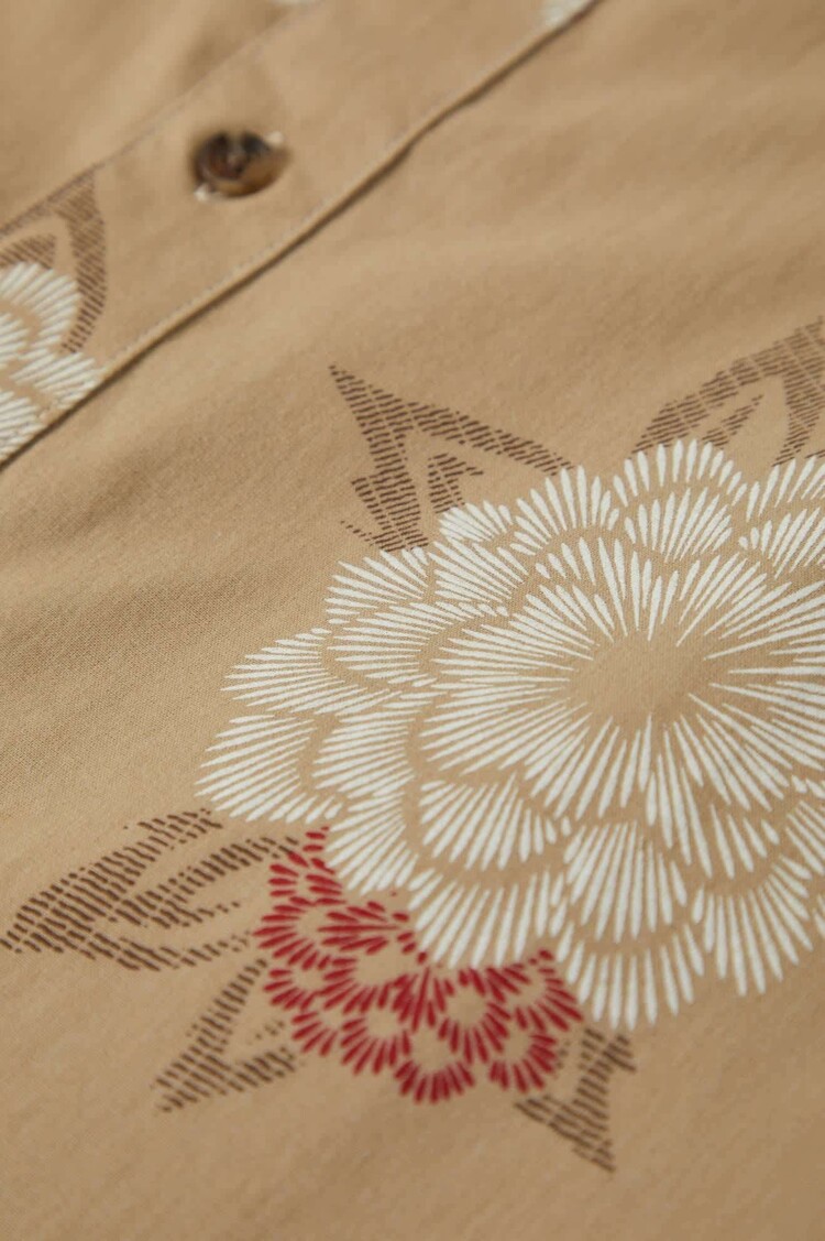 Brixton Brixton Charter S/S Woven (Mens) | Cream/Painterly Floral