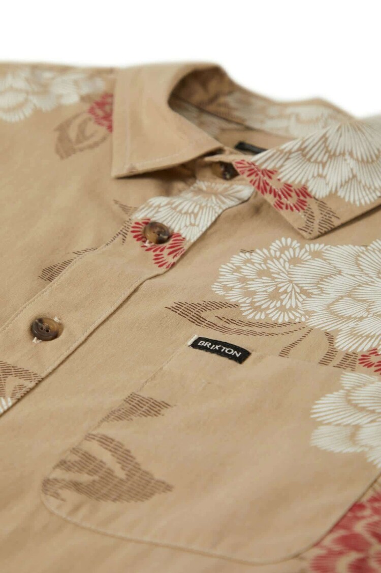 Brixton Brixton Charter S/S Woven (Mens) | Cream/Painterly Floral