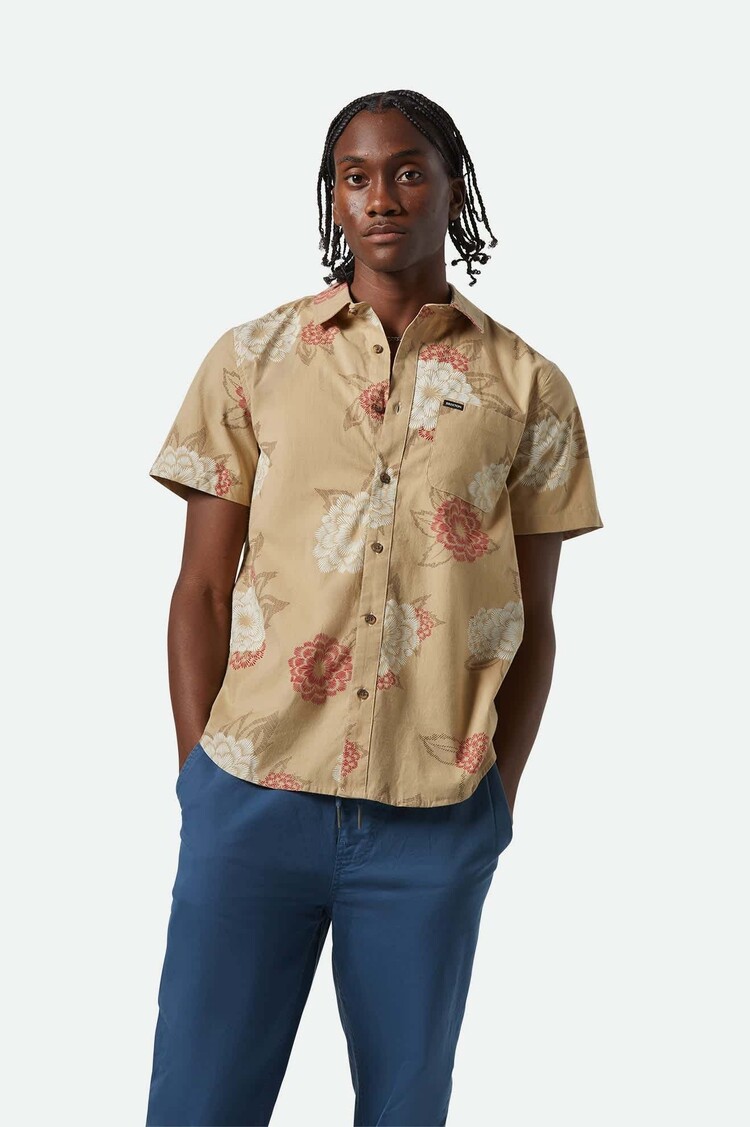 Brixton Brixton Charter S/S Woven (Mens) | Cream/Painterly Floral